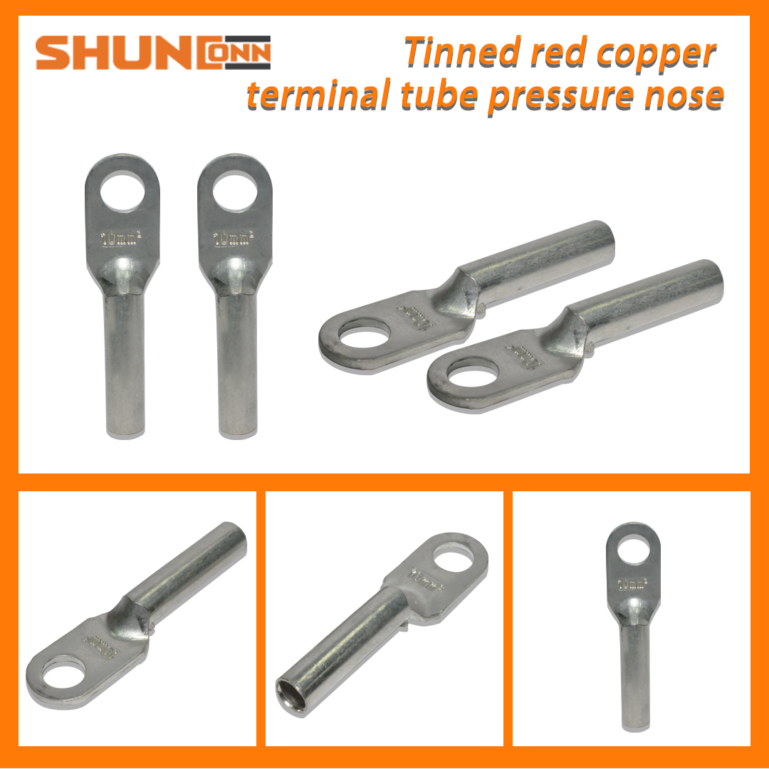 Shunconn Tinned red copper terminaltube pressure nose